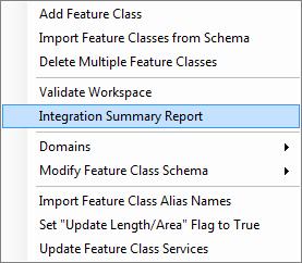 Integratin Summary Reprt Smetimes it can be helpful t have a cncise verview f hw a feature class is linked t Lucity. This is accmplished using the Integratin Summary Reprt tl.