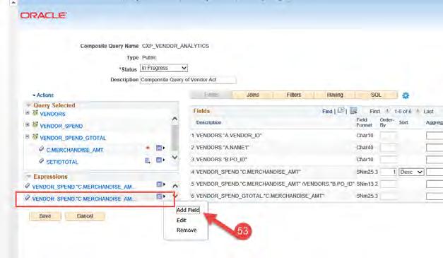 Demo of Composite Query Click to the Add Field link