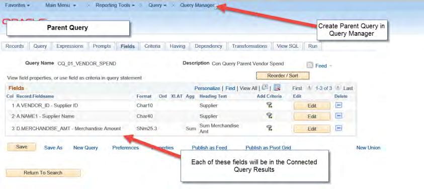 Demo of Connected Query Create Your Parent and Child