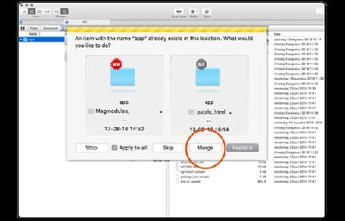 2.1 - Merge extension files For Mac OS users using Transmit.