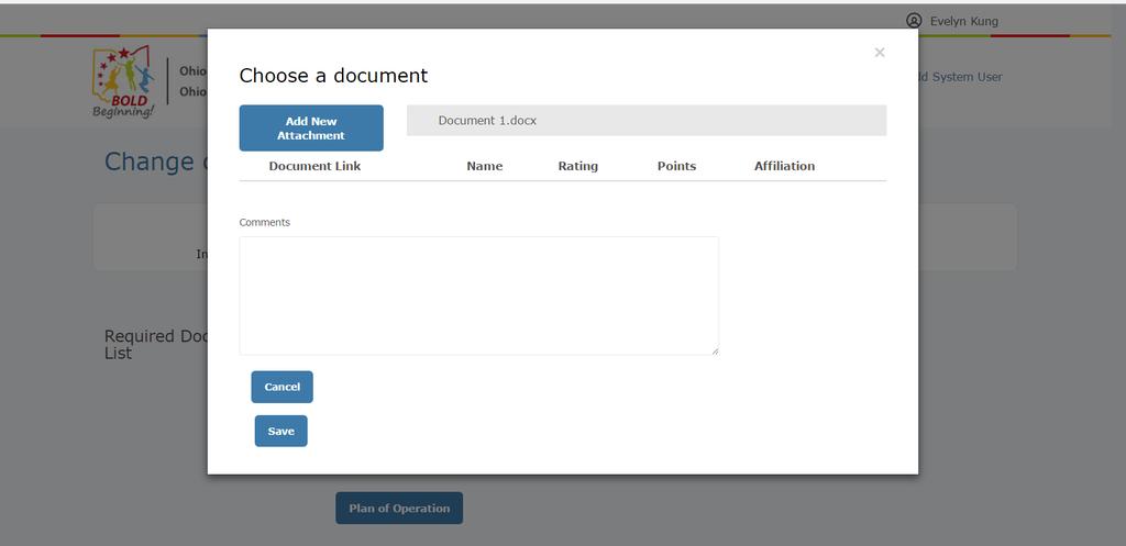 Step 15: Choose the Document 1) Select the document to attach 2)