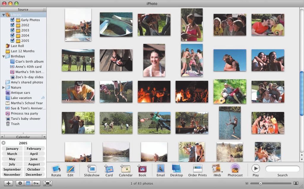 iphoto iphoto makes it easy to import, organize, edit, and share your digital photos.