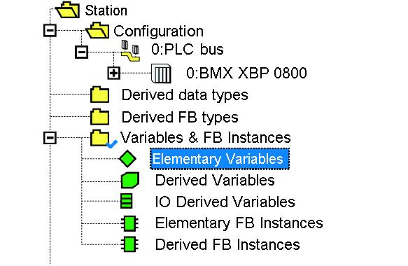 Software Configuration Parameters Configuration of Global Data Variables Configure Variables Before you configure Global Data variables, you must go to the Control Expert