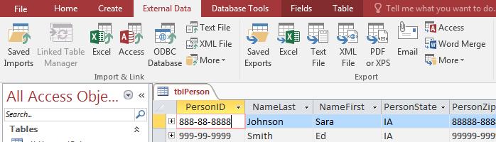 What if you want to use data from a table in Excel?