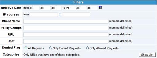 5. Select Next. Figure 38: Choose Run Interval Applying Report Filters Reports filters are used to simplify and focus the reports.