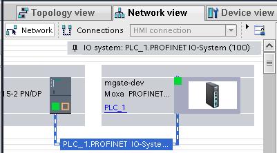 Click Not assigned to assign the MGate 5103 to PN/IE_1.