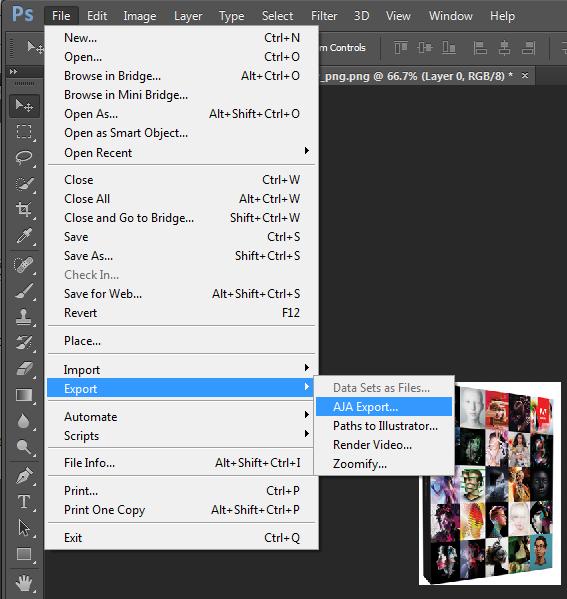 Using Adobe CS6 Applications Using Adobe Photoshop 25 Using Adobe Photoshop Adobe Photoshop CS6 (not included with KONA) accepts KONA plugins and drivers to closely integrate the KONA/Io Export