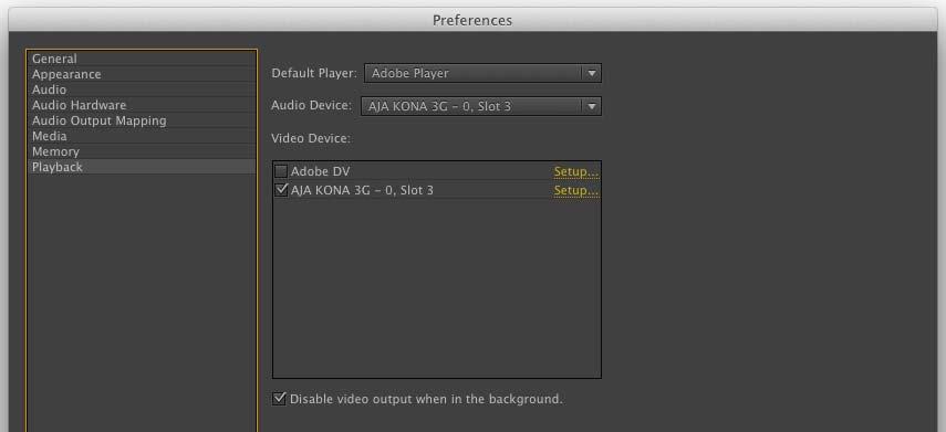 32 Using Adobe Prelude & Encore Prelude & Encore Overview In Prelude and Encore the AJA transmit plugin works the same as it does in Premiere Pro.