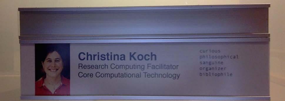 About Me I work for the Center for High Throughput Computing (CHTC) We provide resources for UW