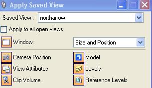 Storing Geometry Enable View Attributes so that the saved view s view attribute settings are maintained, rather than accepting those that are active in the view to which it is being attached.