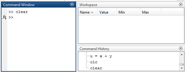 Remove all of the variables from the Workspace