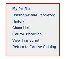 Step 4: Prioritize your Course Requests Go to My Account.
