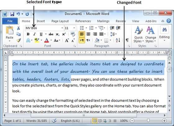 21 Step 3 Similar way, to change the font size, click over the Font Size button which will display a font size