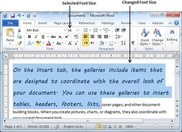 22 Use Shrink and Grow Buttons You can use a quick way to reduce or enlarge the font size.