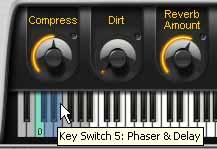 Key Switches Key Switches are special MIDI notes or keys that are assigned to controls and act as a switch.