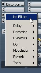 and adjust the Level fader. Clicking an insert To return to the Effect slots: Click the Back button on the Parameter page.