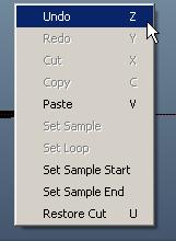 To adjust a cut s crossfade length: Click and drag the Crossfade handles. Cut Cuts and copies the selection to the clipboard. Copy Copies the selection to the clipboard.