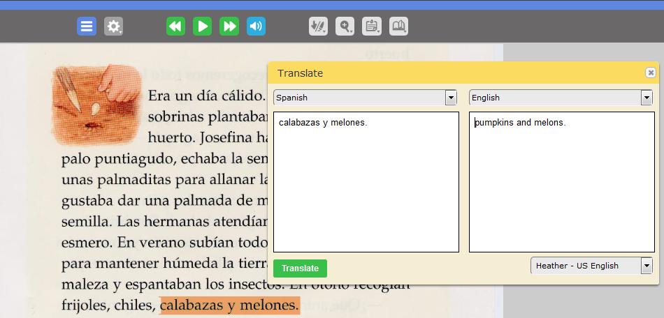 Translating Text 1. To find a translation, select a word or text, then click the References button and select Translation. Choose a language from the drop-down menu.