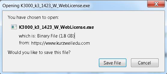 1 Installing the Kurzweil 3000 Web License From the WEBSITE Go to the following website: https://www.kurzweiledu.