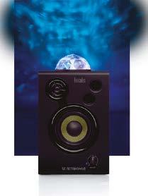 Each speaker features a light dome with flame and spotlight effects to make your party unique and unforgettable.
