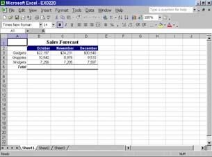 10 Using AutoCalculate and AutoSum Displaying the AutoCalculate