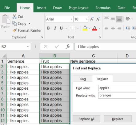 Find and Replace If you have a lot of data or text in your document that need to be replaced it can easily be executed by using "Find