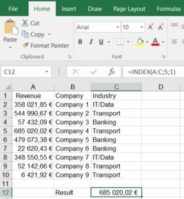 Index and Match By using Index and Match formulas together, you can create a powerful lookup formula.