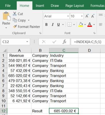 Index and Match Using an Index formula allows you to fetch information from any cell in the are you selected in step 1 of the formula.