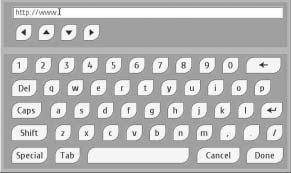 Using the ipronto On-screen Keyboard 2 To enter text, tap the buttons with characters, numbers, punctuation and the space bar. 3 To enter one character in upper case, tap the Shift button.