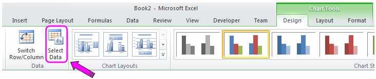 Excel Skills - Charts A Select Data Source dialog appears.