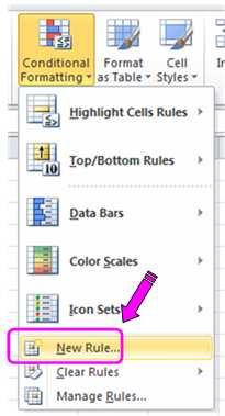 Excel Skills - Advanced features Begin by selecting the range of cells to be formatted.