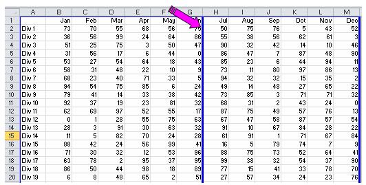 Excel Skills - Printing The page break is now shown as a solid line rather than dashed as a visual