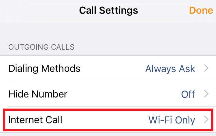1 Internet Call Mode Internet Call Mode = VoIP Call Mode *Please de-activate Mobility to avoid receiving simultaneous incoming calls from both the app and the mobile*