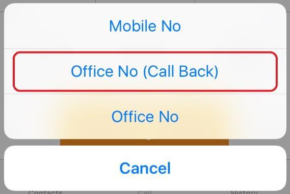 Tips: You must have a local SIM card with voice and data connection in order to make and receive calls with your office number under Mobile Call Mode.