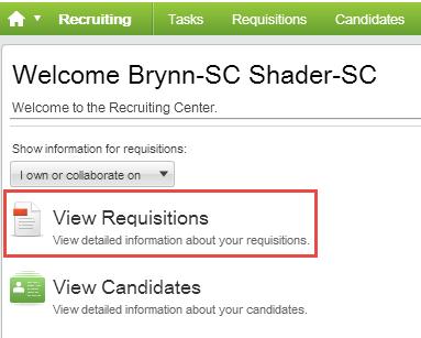 From the Quick Links menu, select CU Careers-Recruiting.