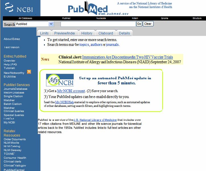 How do I search PubMed? 1. Identify the key concepts for your search.