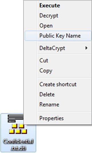 Encryption Key The name of the public key used to encrypt a given file (with