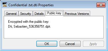 dti) can be determined in two ways: Right-click the file Choose Public Key Name or