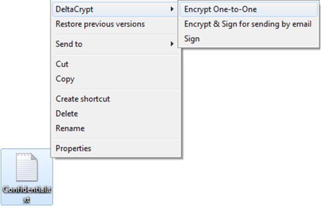 There are many ways to Encrypt One-to-One.