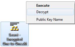 Right-click the encrypted file and choose Decrypt Click