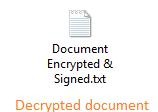 and the password). A copy of the original document will then be created.