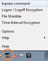 to automatically encrypt one or multiple folders and/or files, with a simple double-click on the icon.