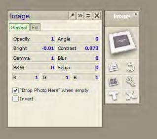 6.3 Editing your images Once an image box is drawn a menu will appear. 1.