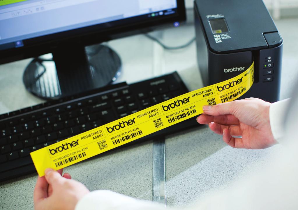 resolution in their class, the PT-P900 series professional label printers produce durable labels up to 36mm in width.