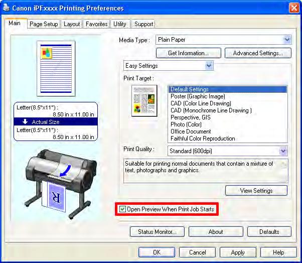 You can reduce printing costs by checking how documents will be printed beforehand, without the need to print them.
