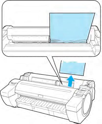 Clearing a Jammed Sheet Important Do not touch the Linear Scale (a) or Carriage Shaft (b). This may stain your hands and damage the printer.