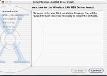 Macintosh OS X Driver Installation Turn on your Macintosh and Insert the D- Link Air DWL-122 Driver CD in the CD-ROM drive. The step-by-step instructions that follow are shown in Macintosh OS X (10.2.x).
