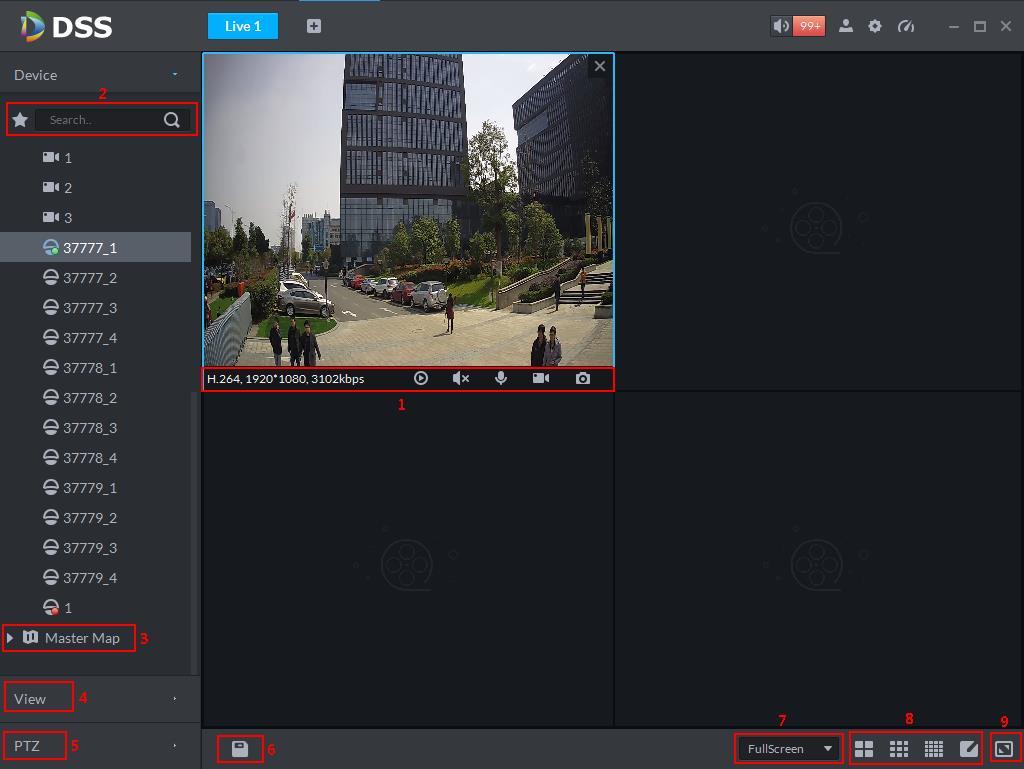 7.4 Display live Video Step 1. Choose channel from the device list on the left side of the Preview interface, and double click, or drag it to video window.