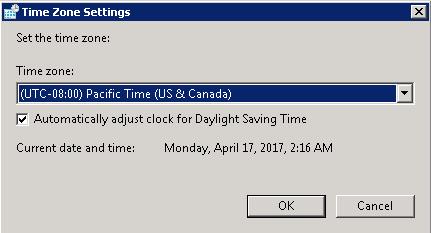 Figure 2-6 Set the time zone Step 4. Click to save the setting. Step 5.