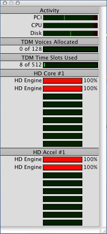 System resources The system resource usage can always be checked in the Pro Tools software under menu: Window System Usage: 8.